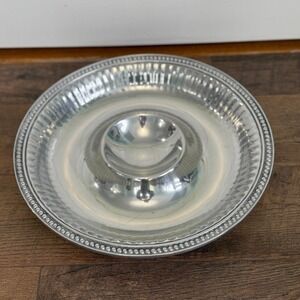 Wilton Armetale Metal Alloy Chip Dip Serving Tray 15.5"